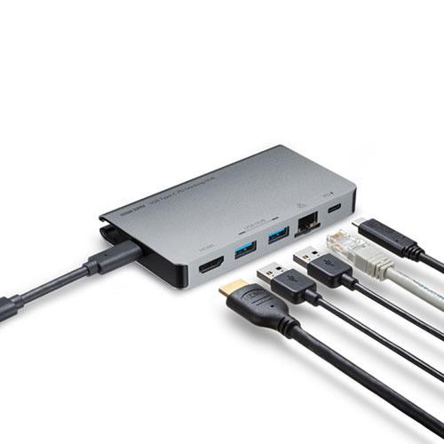 サンワサプライ USB-3TCH15S2 USB Type-C ドッキングハブ（HDMI・LANポート搭載）｜plusyu｜02