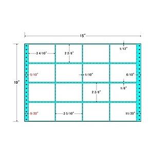 東洋印刷 MT15K タックフォームラベル 15インチ×10インチ 16面付(1ケース500折)