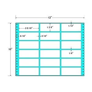  東洋印刷 MT13W タックフォームラベル 13インチ×10インチ 18面付(1ケース500折)