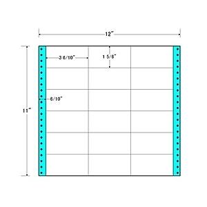 東洋印刷 M12D タックフォームラベル 12インチ×11インチ 18面付(1ケース500折)