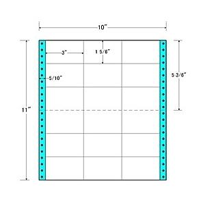 東洋印刷 M10J タックフォームラベル 10インチ×11インチ 18面付(1ケース500折)