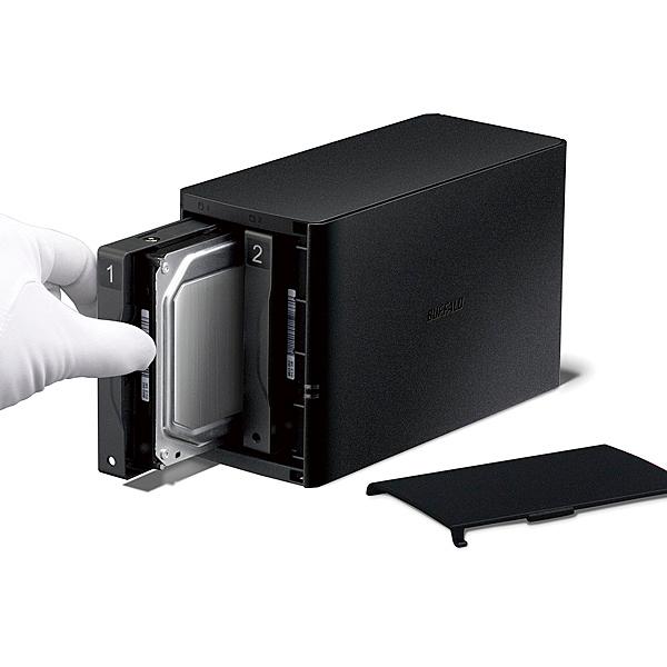 バッファロー HD-WHA4U3/R1 ドライブステーション プロ 法人向け RAID1対応 USB3.0用 外付けHDD 2ドライブモ…の画像