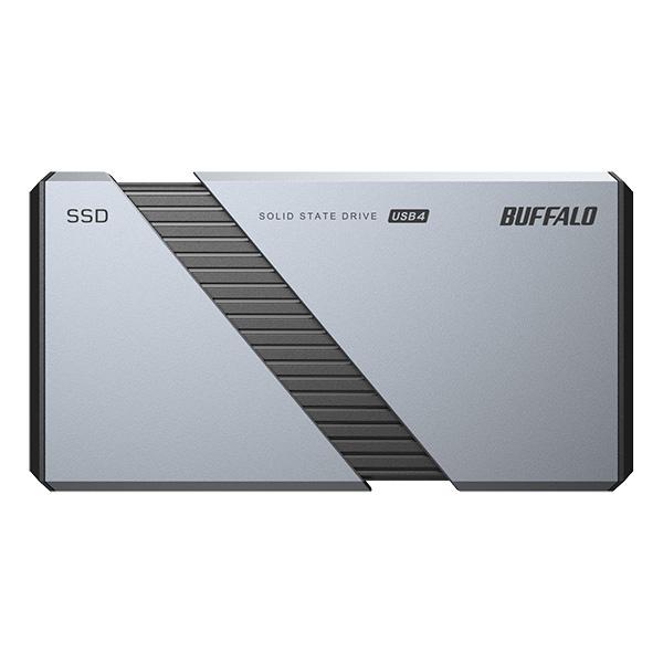 バッファロー SSD-PE2.0U4-SA PC向け USB4（Gen3x2）対応 High-End ポータブルSSD 2TB シルバー｜plusyu｜05