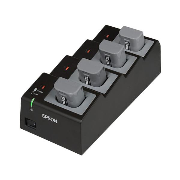 EPSON OT-CH602 TM-P60II続きもの用 4連チャージャー その他プリンター周辺機器、アクセサリー-プリンター、複合機-プリンター周辺機器、アクセサリー