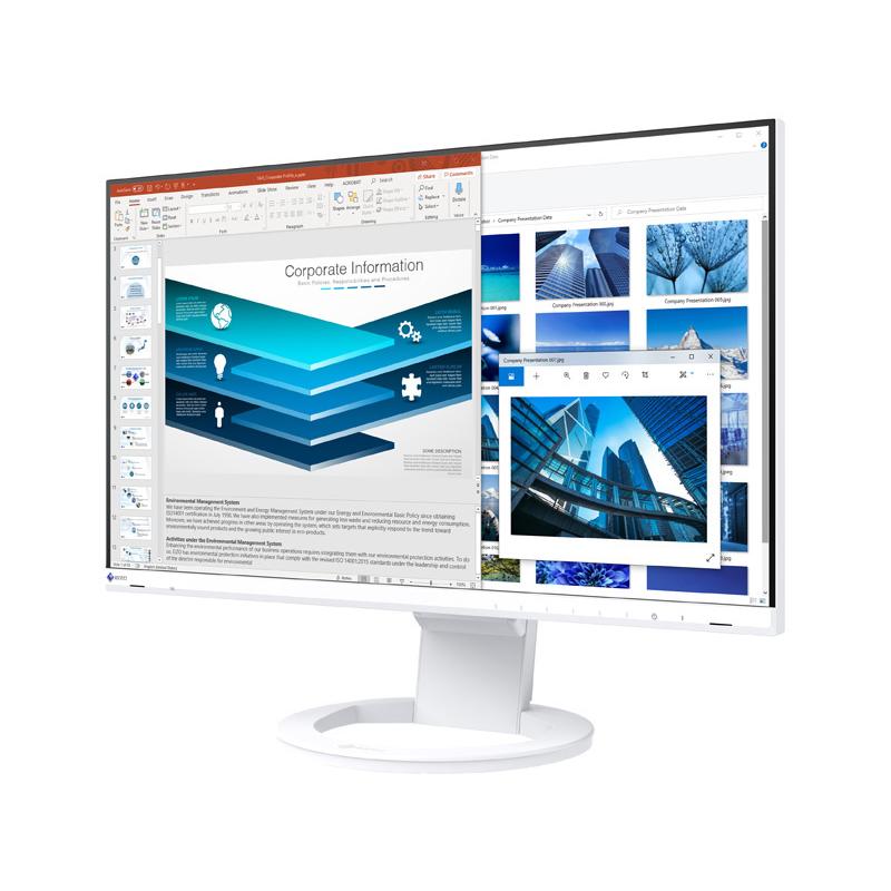 EIZO EV2480-ZWT 液晶ディスプレイ 23.8型/ 1920×1080/ HDMI、DisplayPort、USB Type-C/ ホワイト/ スピーカー：あり_1
