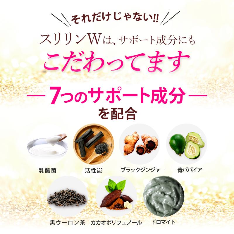 SLLIN W スリリンダブル 60粒 約1ヶ月分 機能性表示食品 乳酸菌 チャコール 体内サポート サプリメント ターミナリアベリリカ 3袋セット | キラリズム | 13