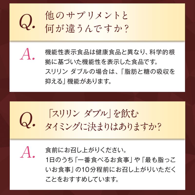 SLLIN W スリリンダブル 60粒 約1ヶ月分 機能性表示食品 乳酸菌 チャコール 体内サポート サプリメント ターミナリアベリリカ 3袋セット | キラリズム | 19