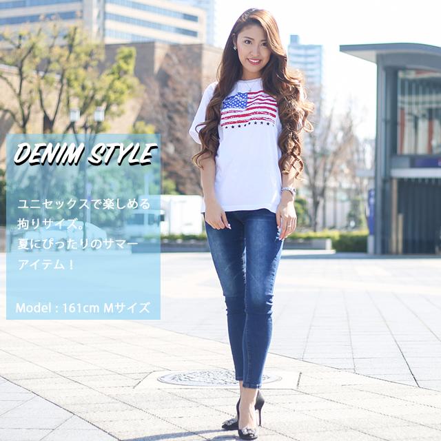 星条旗デザインtシャツ Fruit Of The Loom メンズ レディース ペアルック リンクコーデ 半袖 白t 星 スター アメリカ国旗 J3930hd Pluuhallヤフー店 通販 Yahoo ショッピング