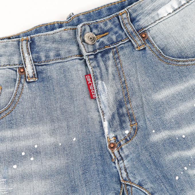 リメイク加工デニムショートパンツ メンズ ジーパン 短パン ハーフ