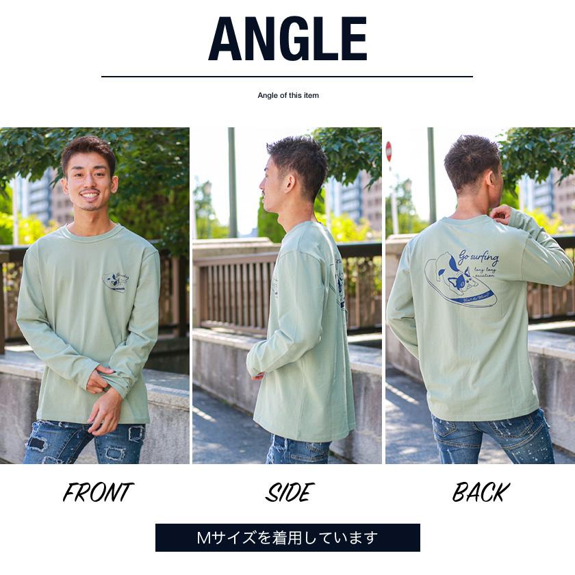 フレンチブルドッグ　GOLFロングティー フレンチブルドッグデザイン長袖Tシャツ バックプリント
