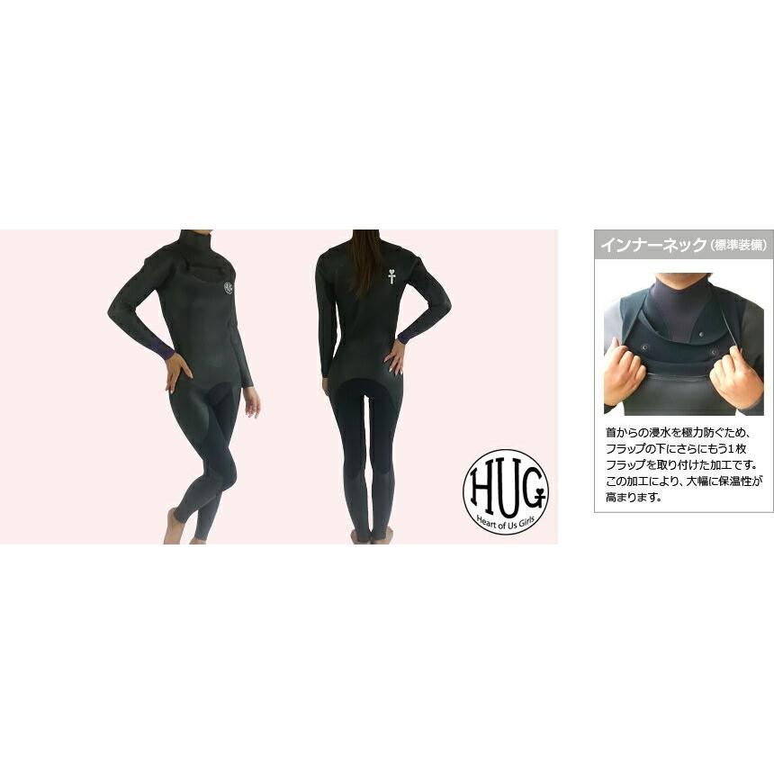 ウェットスーツ レディース オーダー無料 5mm セミドライ チェストｚｉｐ インナーネック付き Hugウェットスーツ Sup Hug 19aw Wetsuits Factory 通販 Yahoo ショッピング