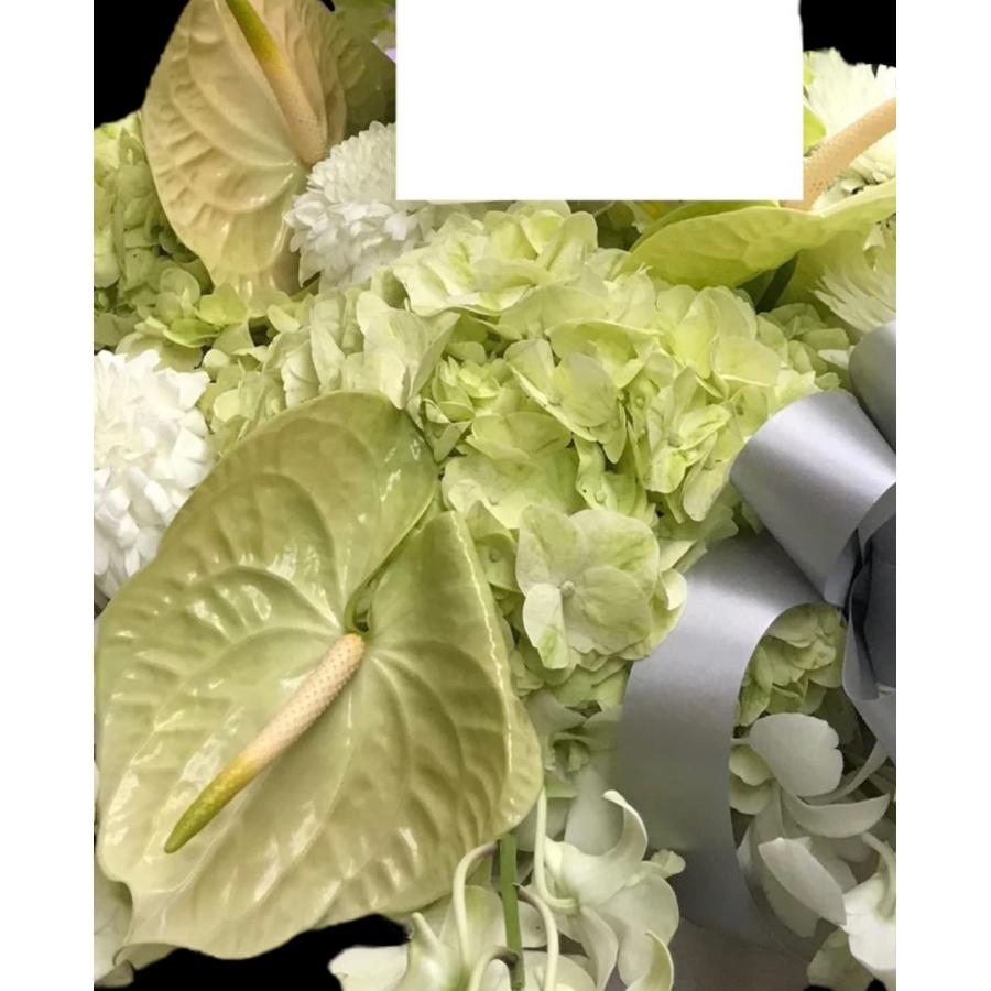 お悔み お供え 生花 シンビジューム アレンジメント 16000円 おしゃれ 現代風 仏花 枕花 命日 法事 一周忌 四十九日 新盆 洋花 送料無料 クール便 |  | 04