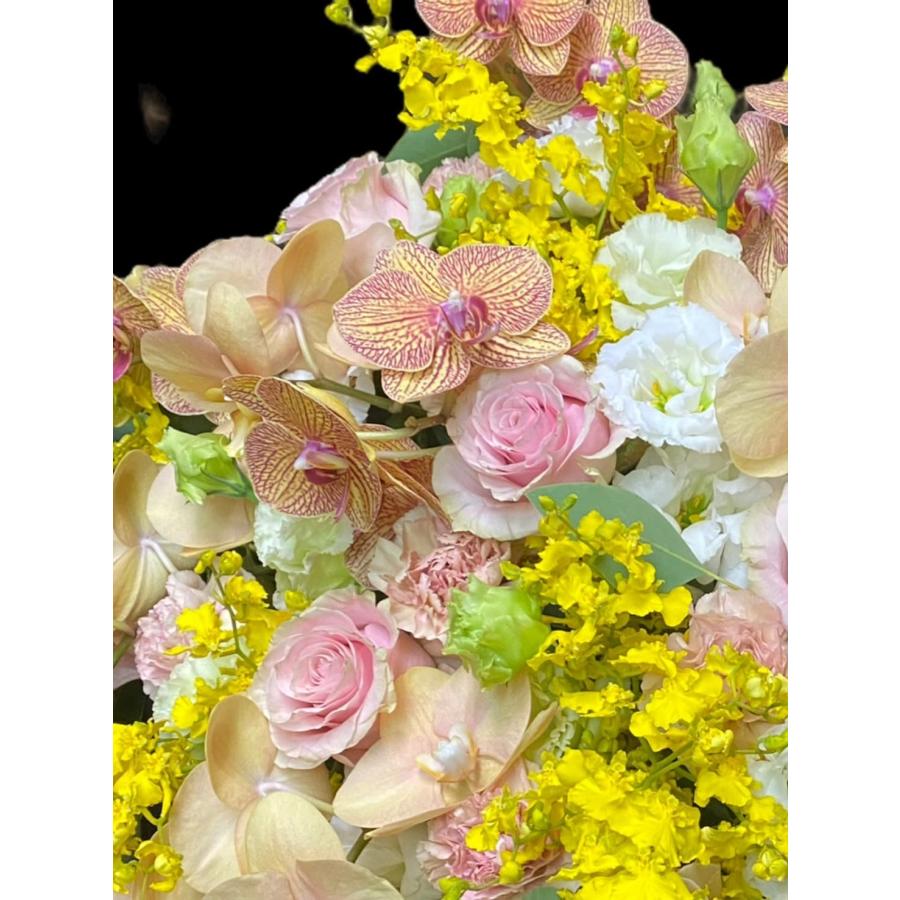 フラワーアレンジ お花 誕生日 プレゼント 送別会 女性 結婚祝い お悔やみ 贈り物 ピンク 退職祝い 男性 お供え_15