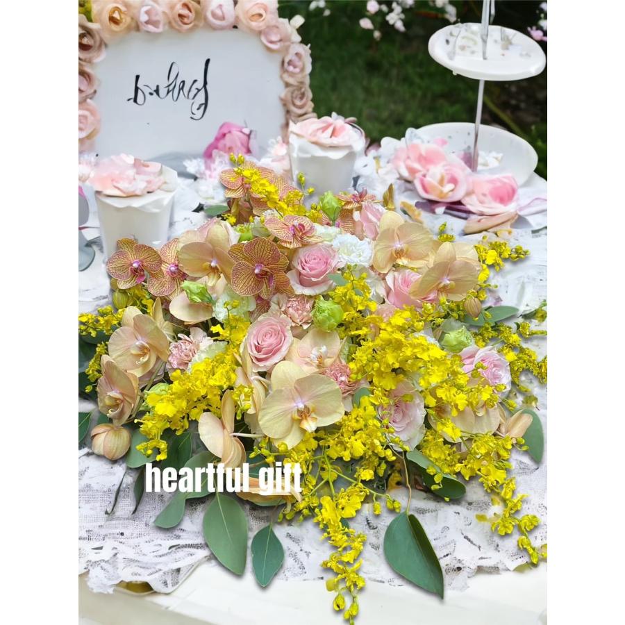 フラワーアレンジ お花 誕生日 プレゼント 送別会 女性 結婚祝い お悔やみ 贈り物 ピンク 退職祝い 男性 お供え_3