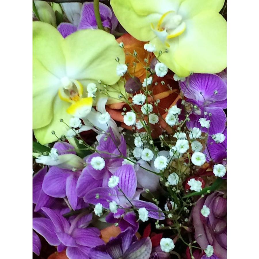 お悔み お供え 胡蝶蘭 生花 アレンジメント 11000円 おしゃれ 現代風 仏花 枕花 命日 法事 一周忌 四十九日 新盆 洋花 送料無料 クール便 メッセージカード無料 |  | 09