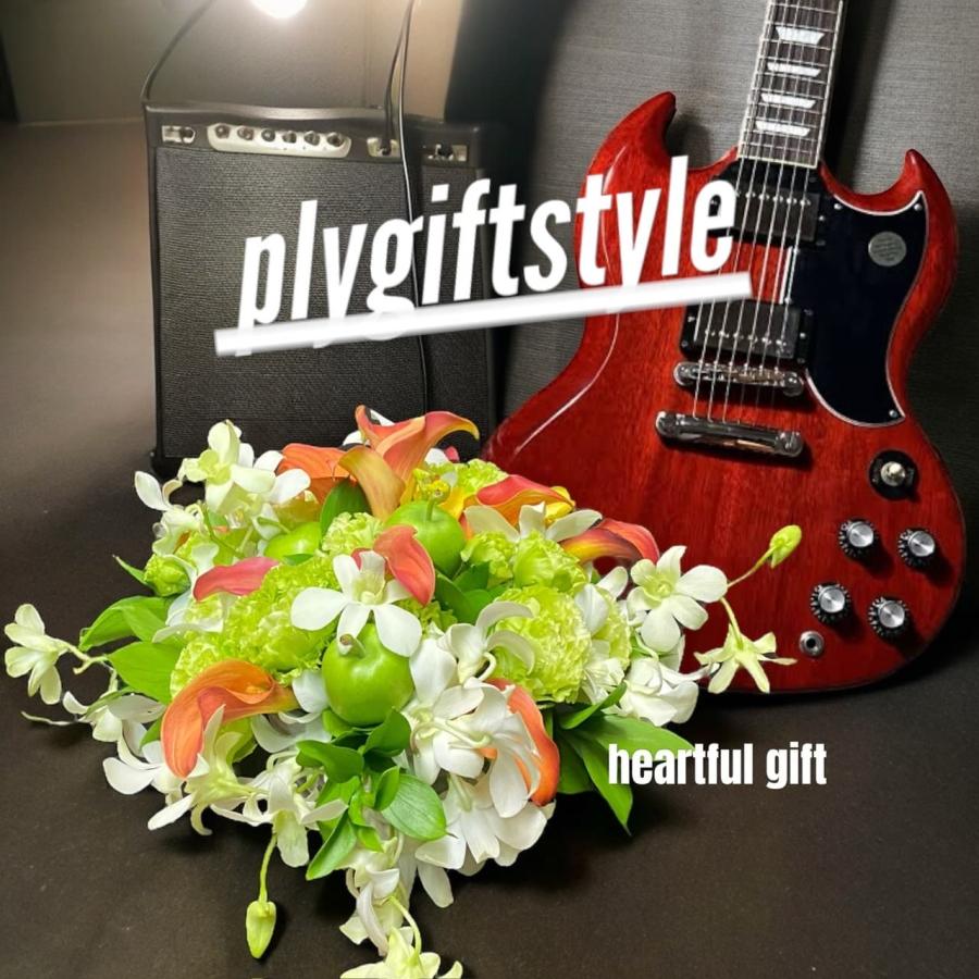 アレンジメント 送別会 ボリューム大 お誕生日  白系 ギター 母の日 退職祝い 男性 敬老の日  結婚祝い ライブ |  | 08