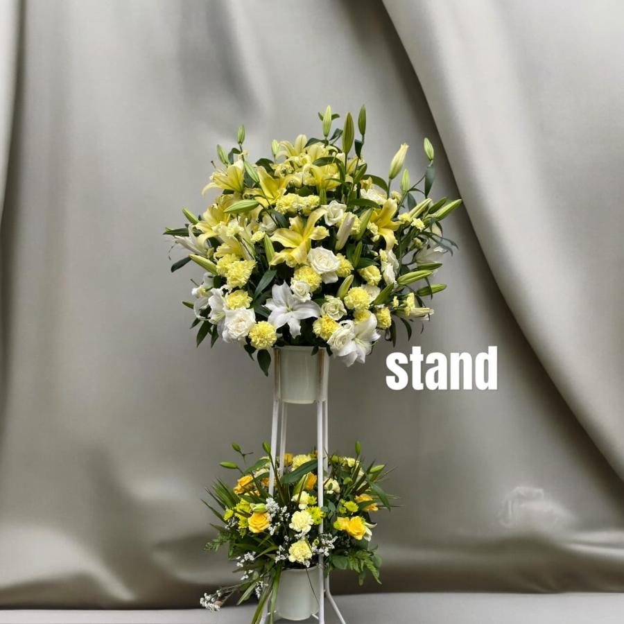 スタンド花 東京ドーム 日本武道館 ボリューム大 コンサート 祝花 ライブ 胡蝶蘭 楽屋花 1段 2段 |  | 03
