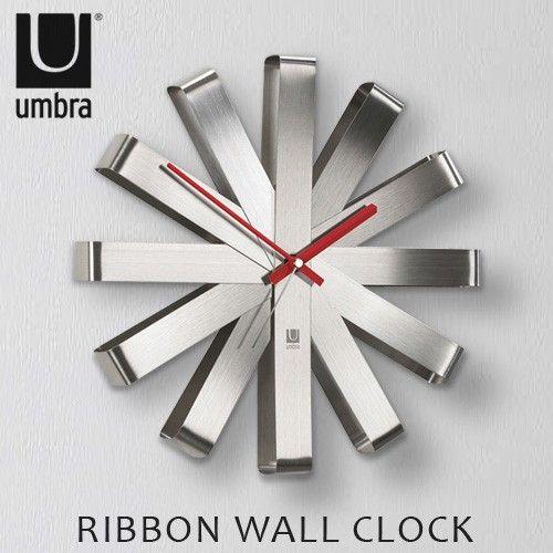 アンブラ リボンウォールクロック umbra RIBBON WALL CLOCK 送料無料