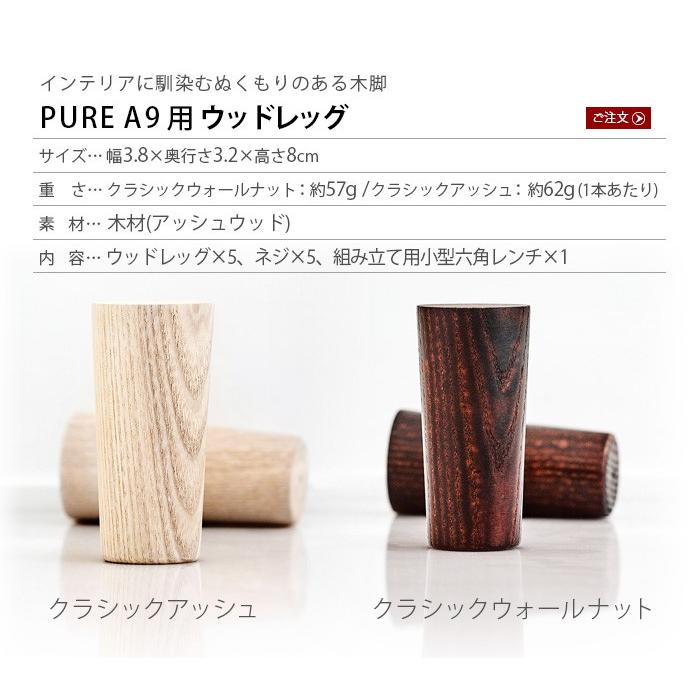 エレクトロラックス（Electrolux） Electrolux Pure A9用 ウッドレッグ