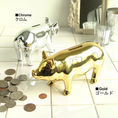 貯金箱 おもしろ ブタ Pig Objet Bank ピッグ オブジェ バンク S