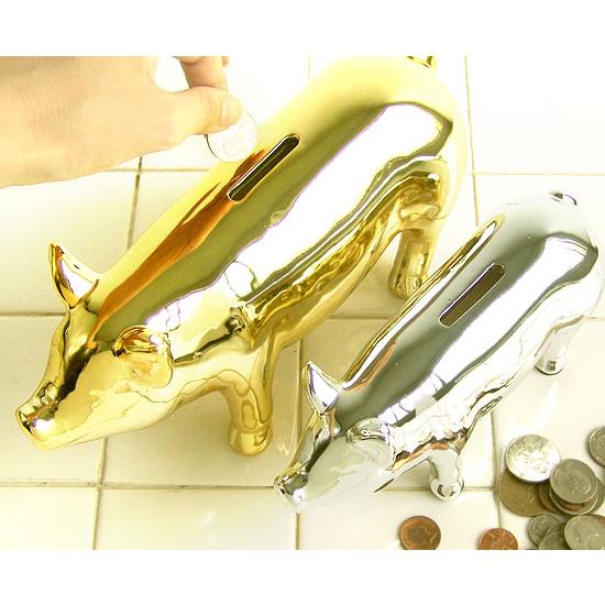 Pig Objet Bank ピッグ オブジェ バンク [L] 貯金箱 : plywood - 通販