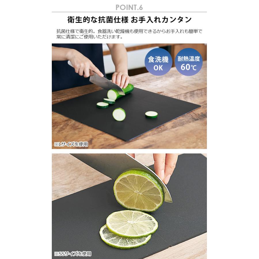 ネコポスOK まな板 抗菌 折りたたみ アッシュタグ カッティングマット [SSサイズ] h tag cutting mat DH-010-SS｜plywood｜09