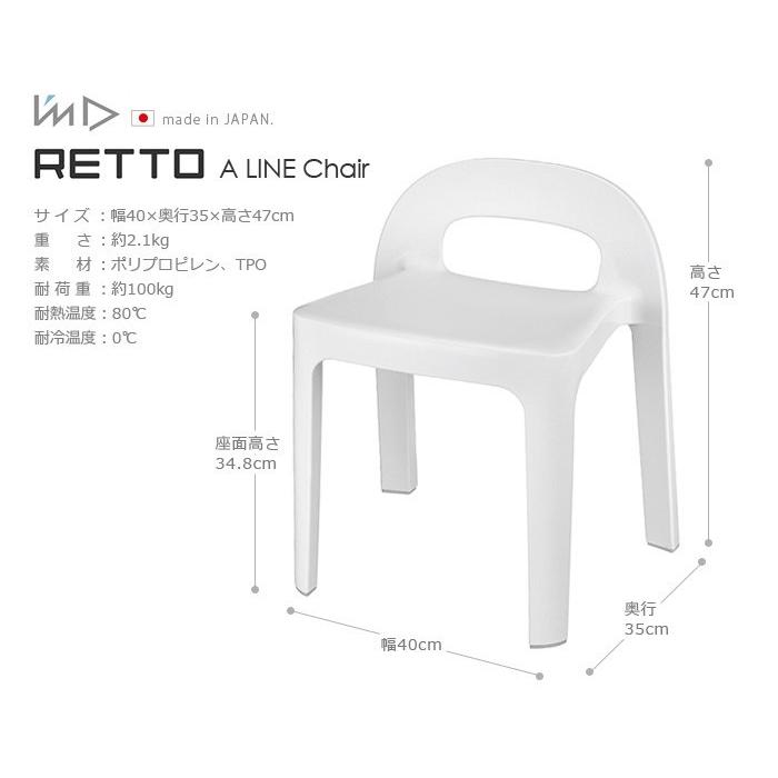 バスチェア レットー A ラインチェア I'mD RETTO LINE Chair [JI