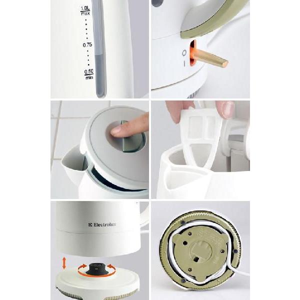 シルバー　フィッシュケトル　EPINS　エルキューイレードル Electrolux EASY KETTLE コードレスケトル [ EEK1000 / EEK1100