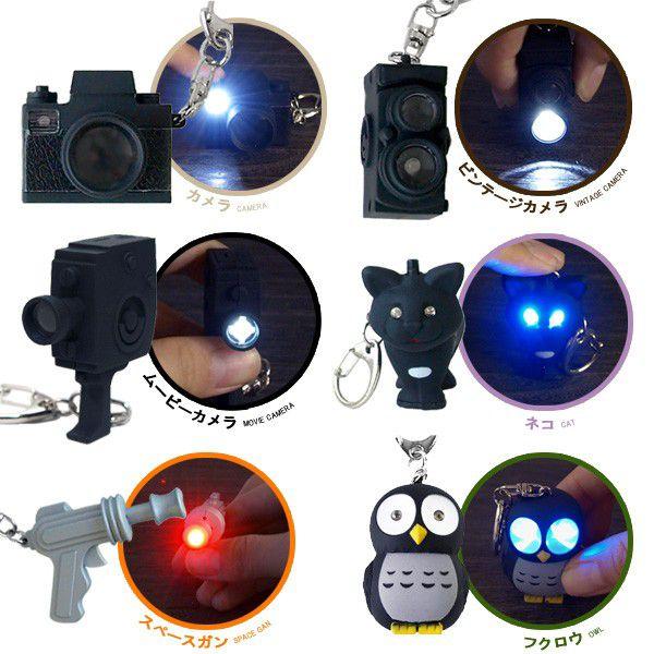 キーホルダー KIKKERLAND LED Keyring ノイジーキーライト plywood