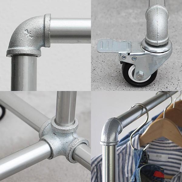 DETAIL（ディテール） ハンガーラック おしゃれ ガス管 キャスター付き