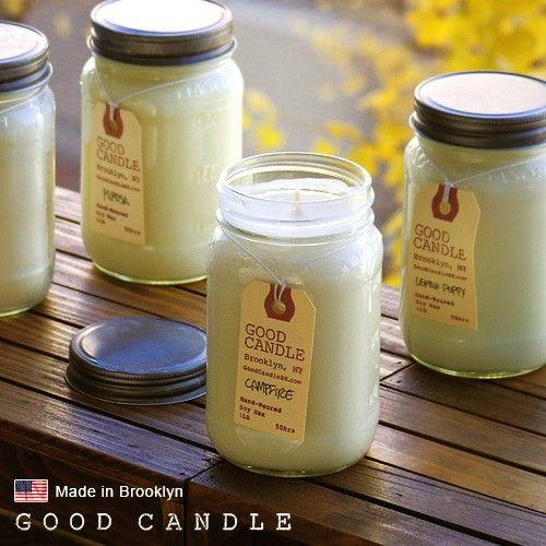 グッドキャンドル 1ポンド メイソンジャー キャンドル Good Candle 1LB Mason jar candle あすつく対応｜plywood