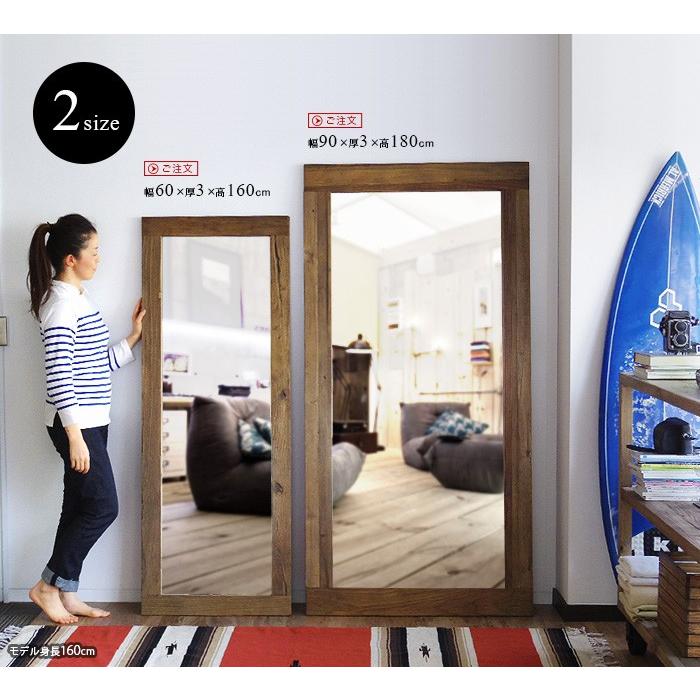 鏡 全身鏡 姿見 Souvenir Mirror スーヴニールミラー 60×160 メーカー