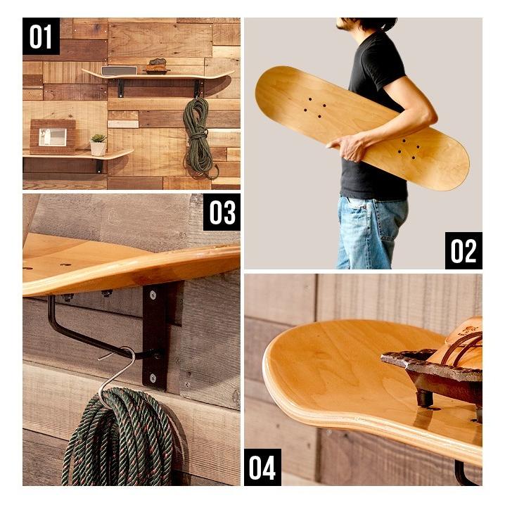 壁面収納 棚 ウォールシェルフ ラック デッキラック DECK RACK 送料