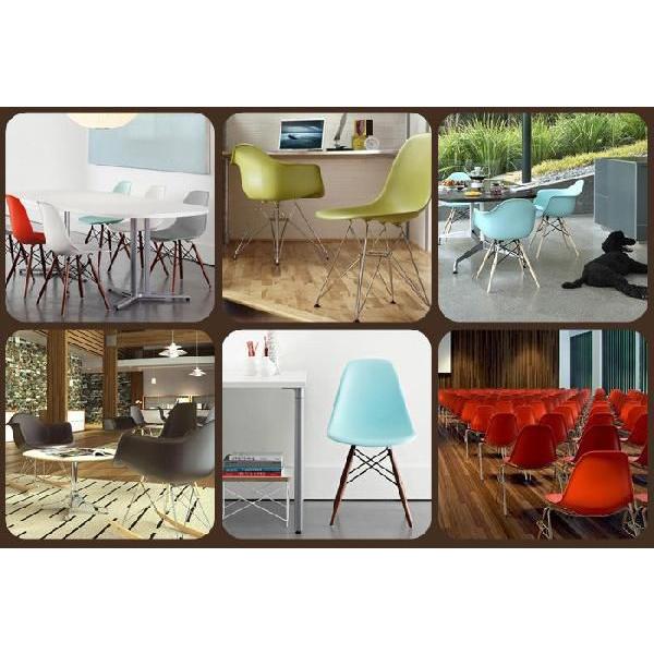 イームズシェルチェア アームチェア 《ロッカーベース/トレイバレント