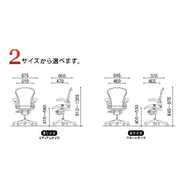 アーロンチェア ポスチャーフィットフル装備 ポリッシュドアルミニウム