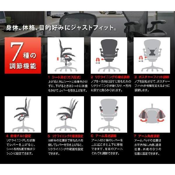 アーロンチェア ポスチャーフィットフル装備 チタニウムカラーベース