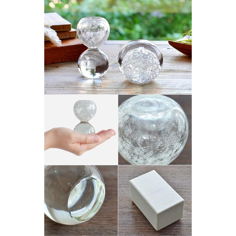 ペーパーウェイト ガラス 文鎮 雪花 ぺロカリエンテ 砂時計形 SECCA [3