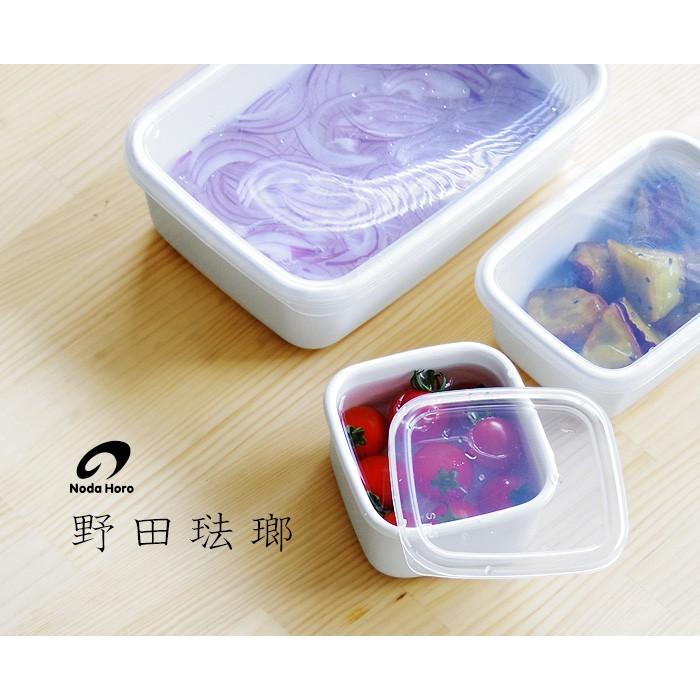 野田琺瑯（noda horo） 保存容器 ホワイトシリーズ ラウンド シール蓋