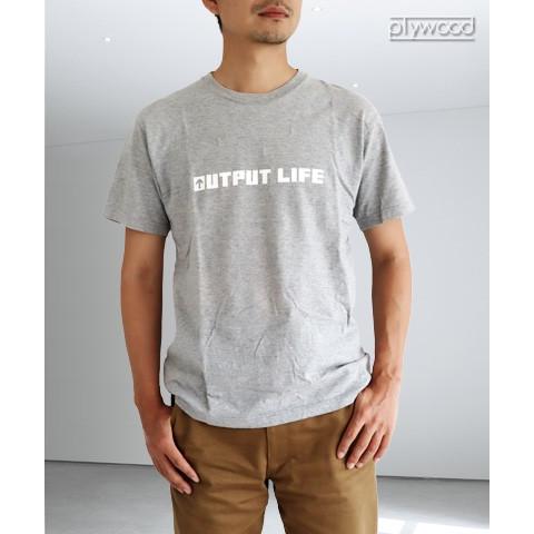 ネコポスOK OUTPUT LIFE EASY CAMP EASY GO T-Shirt アウトプットライフ 6.2oz ヘビーウェイトTシャツ｜plywood｜05