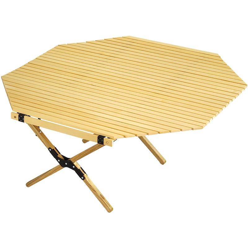 アウトプットライフ ウッドロールトップテーブル オクタゴン Lサイズ