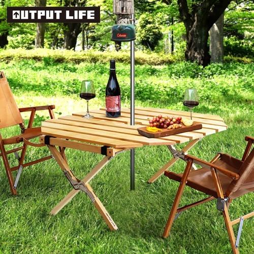 アウトドア テーブル OUTPUT LIFE ONEPOLE TABLE Sサイズ アウトプット