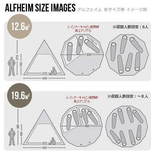 ノルディスク アルフェイム 12.6用 インナーキャビン Nordisk Alfheim 12.6 Inner cabin 正規品 送料無料｜plywood｜02