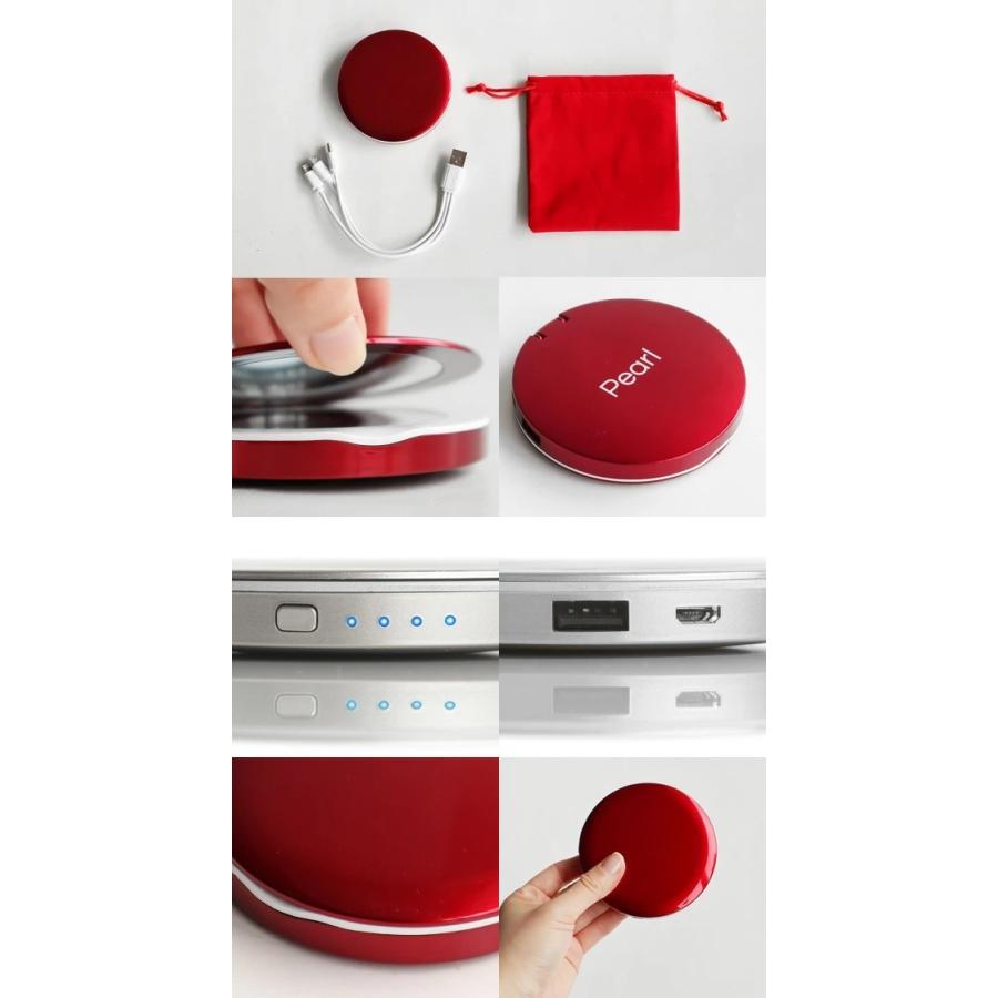 コンパクトミラー＆USBモバイルバッテリー HYPER Pearl Compact Mirror