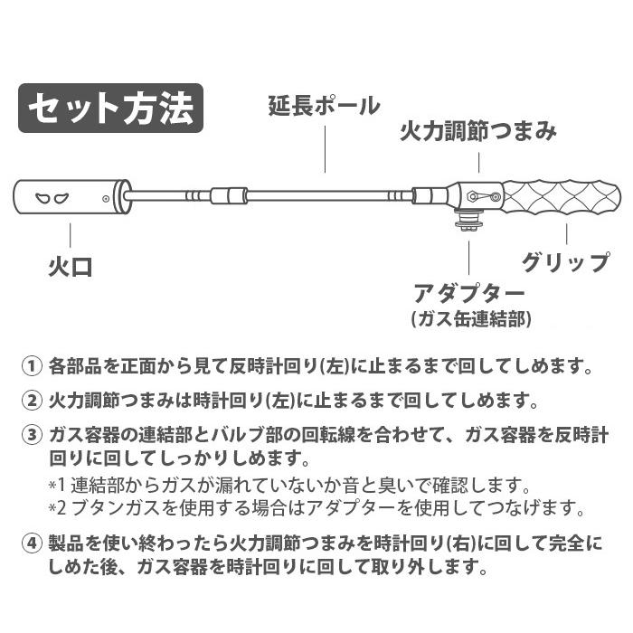 トーチバーナー ガスバーナー ミニマルワークス ファイヤーハンマー トーチ MINIMAL WORKS FIRE HAMMER 延長｜plywood｜08