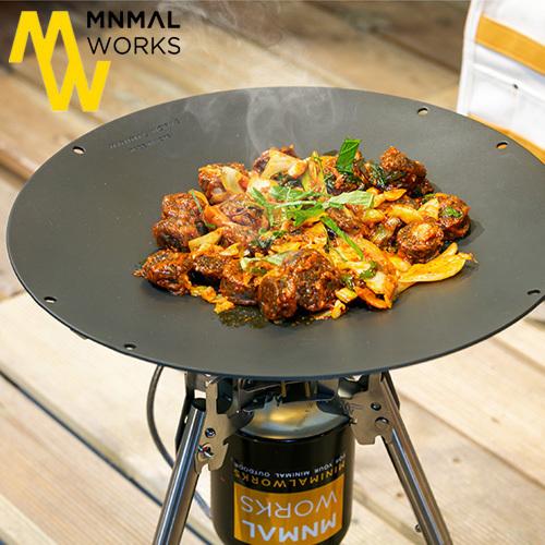 MINIMAL WORKS 鉄板 アウトドア 丸 ミニマルワークス グリルパン オー