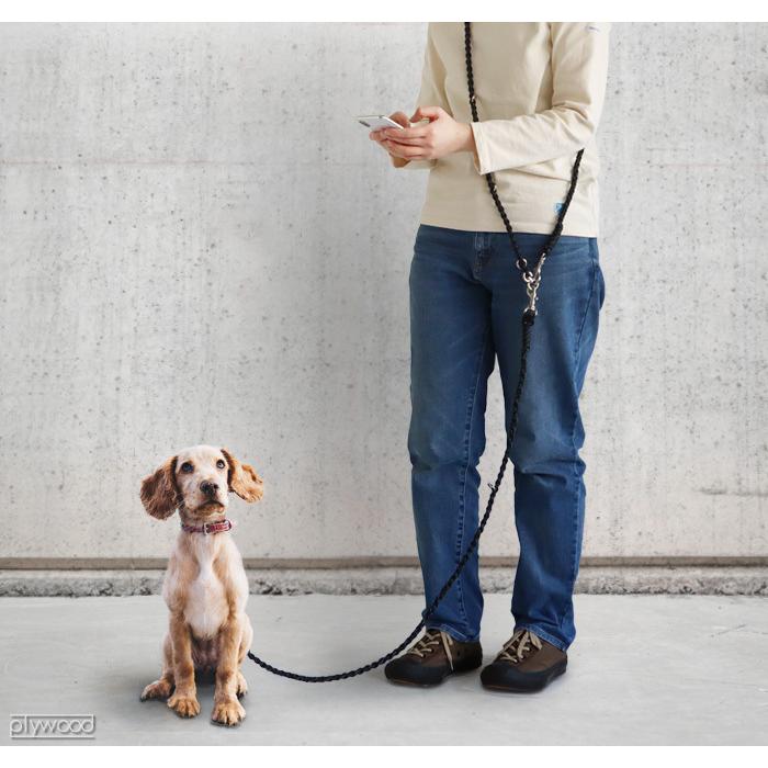 リード 犬 おしゃれ たすき掛け GOLDENMAMA 3Wayハンズフリーリード Type4 [大型〜超大型犬用]の画像
