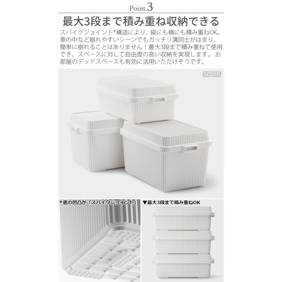 Like-it（ライクイット） コンテナボックス 蓋付き スタックアップ