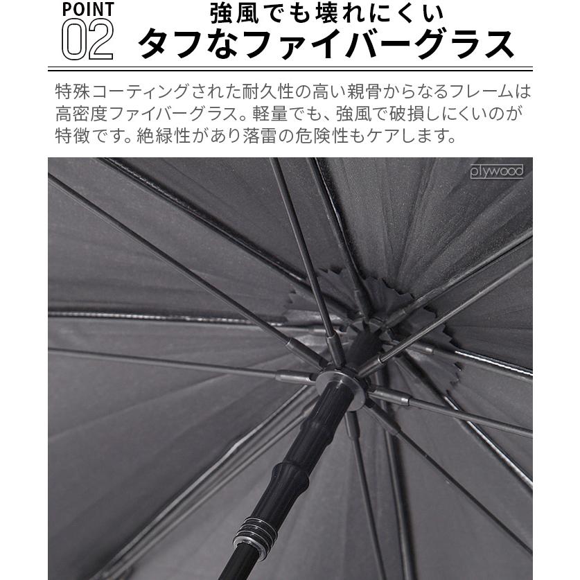 and wander（アンドワンダー） 長傘 軽い 雨傘 日傘 兼用 100cm 耐風