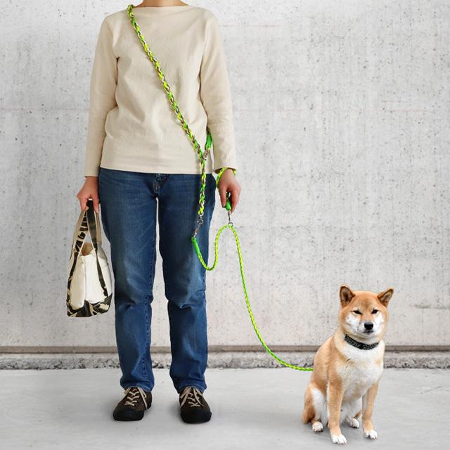 リード 犬 おしゃれ たすき掛け GOLDENMAMA 3Wayハンズフリーリード Type3 引っ張りの強い [小型〜中型犬用]