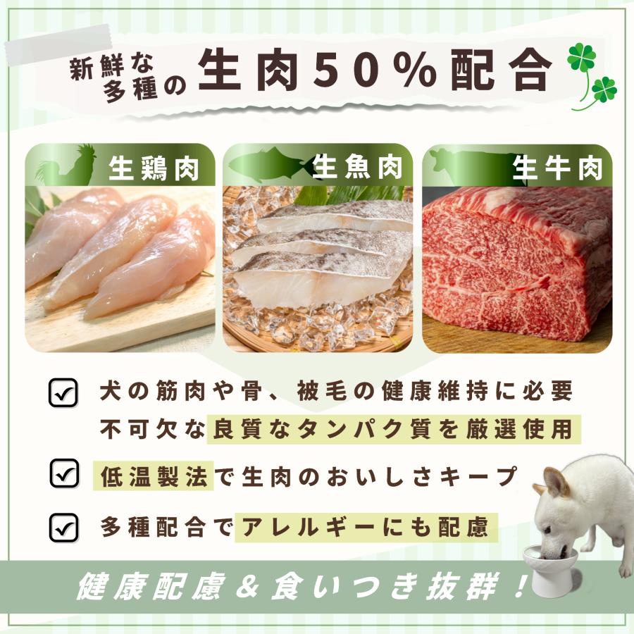 無添加 国産 低脂肪 プレミアムドッグフード 総合栄養食 全年齢 全犬種対応 保存料不使用 ドックフード 犬のことだけを考えて作った犬のごはん 7kg_5